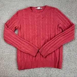 Evelyn grace cable knit cashmere sweater